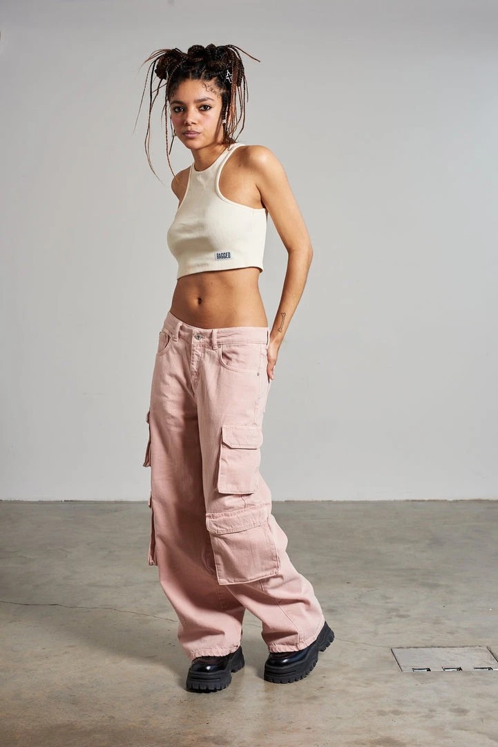 The Ragged Priest Combat Release Jean - Pink 5 The Ragged Priest Combat Release Jean - Pink