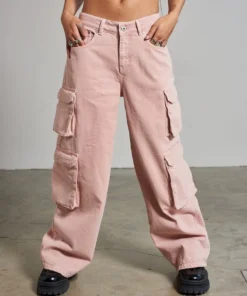 The Ragged Priest Combat Release Jean - Pink