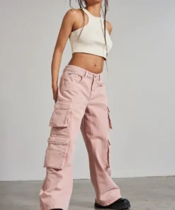 The Ragged Priest Combat Release Jean - Pink