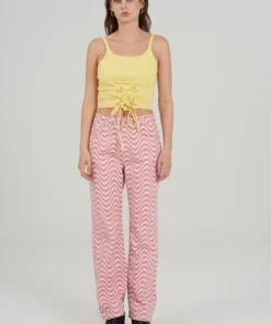 The Ragged Priest WOMEN'S Wave Jean - Pink & White