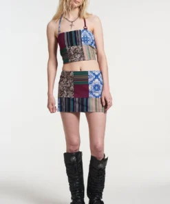 The Ragged Priest Primitive Patchwork Mini Skirt 8 The Ragged Priest Primitive Patchwork Mini Skirt