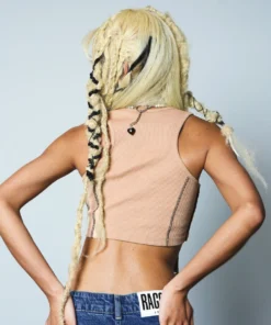 The Ragged Priest Clone Vest - Beige WOMEN'S