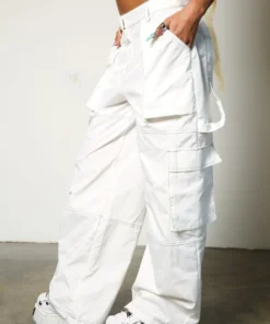 The Ragged Priest Cargo Pants White NEW ARRIVALS