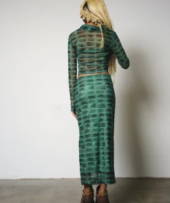 The Ragged Priest Pout Mesh Maxi Skirt