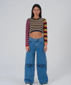 The Ragged Priest WOMEN'S Release Jean - Knee Cut