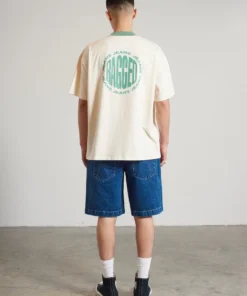 The Ragged Priest Racer Denim Shorts