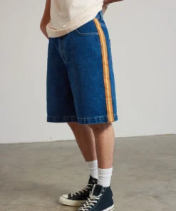 The Ragged Priest Racer Denim Shorts