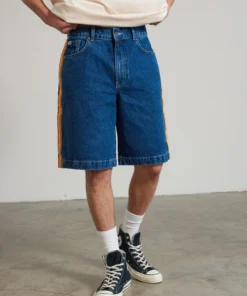 The Ragged Priest Racer Denim Shorts