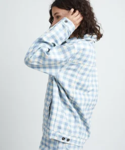 The Ragged Priest Kickers Classics Gingham Denim Jacket WOMEN'S