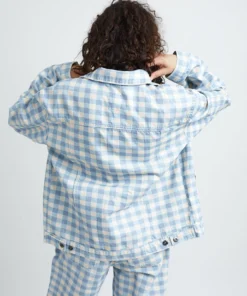 The Ragged Priest Kickers Classics Gingham Denim Jacket WOMEN'S