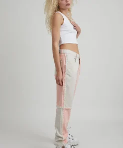 The Ragged Priest Equilibrium Jean - Pink & Beige WOMEN'S