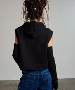 The Ragged Priest WOMEN'S Ragged Raw Hoodie Vest