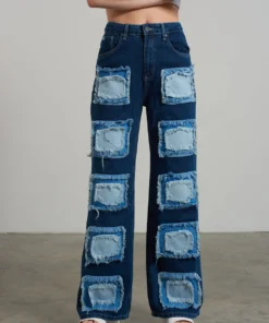 The Ragged Priest Rubic Baggy Jean Blue WOMEN'S