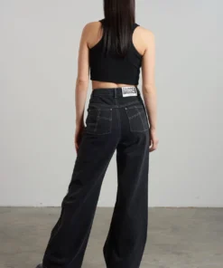 The Ragged Priest WOMEN'S Rubic Baggy Jean Charcoal