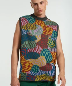 The Ragged Priest Waved Knit Vest