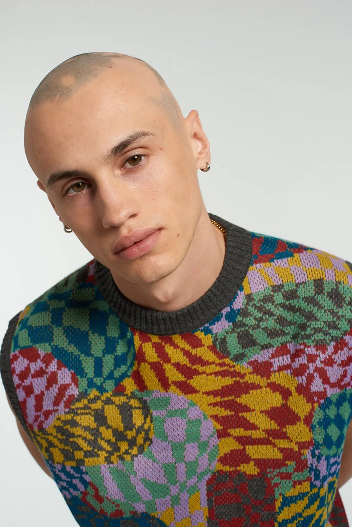 The Ragged Priest Waved Knit Vest 3 The Ragged Priest Waved Knit Vest