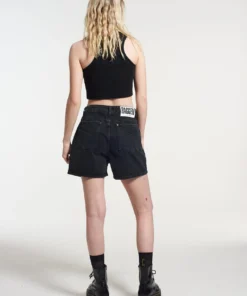 The Ragged Priest NEW ARRIVALS Yin Yang Shorts Charcoal