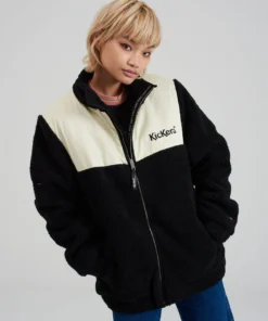 The Ragged Priest MEN'S Kickers Classics Cream & Black Fleece Jacket