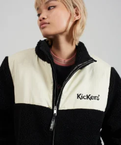 The Ragged Priest MEN'S Kickers Classics Cream & Black Fleece Jacket