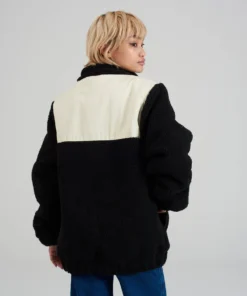 The Ragged Priest MEN'S Kickers Classics Cream & Black Fleece Jacket