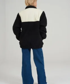 The Ragged Priest MEN'S Kickers Classics Cream & Black Fleece Jacket