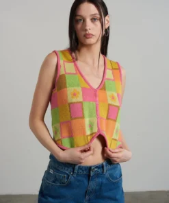 The Ragged Priest WOMEN'S Smartie Button Down Vest