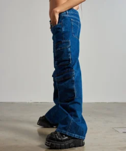 The Ragged Priest Combat Release Jean - Blue WOMEN'S