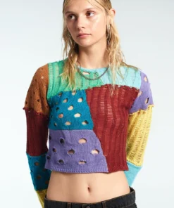 The Ragged Priest NEW ARRIVALS Visitor Patchwork Knit