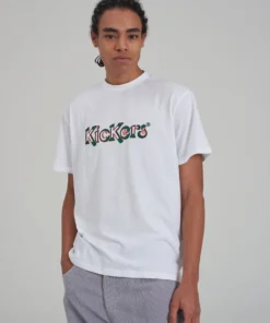 The Ragged Priest MEN'S Kickers Classics White Print And Embroidery Tee