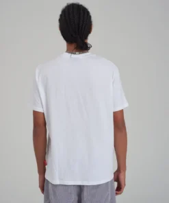 The Ragged Priest MEN'S Kickers Classics White Print And Embroidery Tee