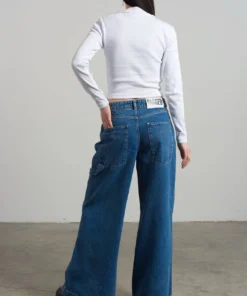 The Ragged Priest Ragged White Ribbed Long Sleeve Tee