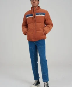 The Ragged Priest Kickers Classics Rust Cord Puffer Jacket
