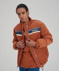 The Ragged Priest Kickers Classics Rust Cord Puffer Jacket